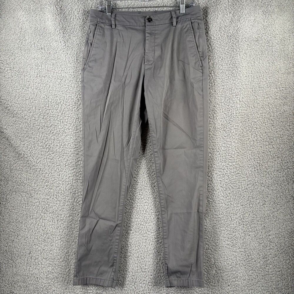 Birddogs Pants Mens 32x30 Dark Gray Chino Khakis Athleisure Golf Outdoor Boom